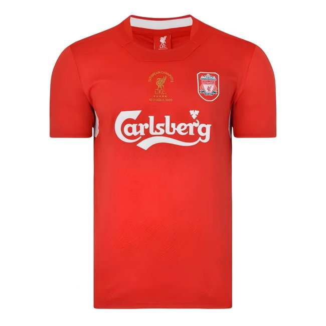 Liverpool FC 2005 Istanbul Home Shirt (Baros 5)-SoccerKits Hub | Buy Soccer Jerseys Online